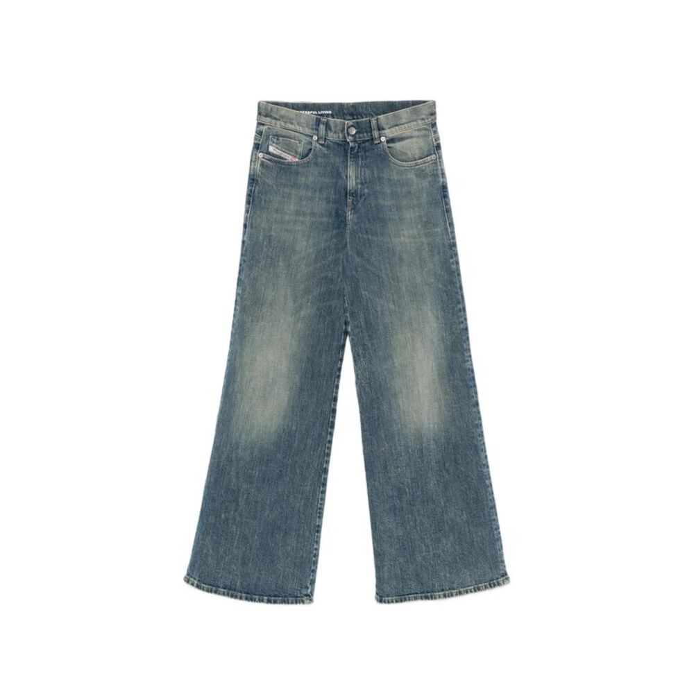 Diesel Blue Denim - Wide-Leg Jeans Women